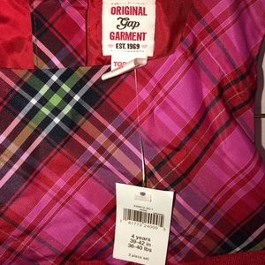 GAP Dresses - Gap pink red plaid dress NEW 4 GAP Dresses - Gap pink red plaid dress NEW 4